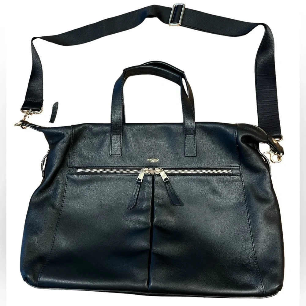 KNOMO LONDON Leather Laptop Handbag